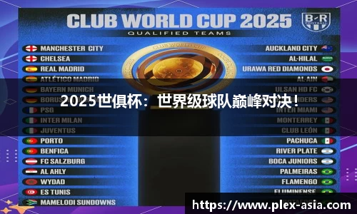 2025世俱杯:世界级球队巅峰对决!